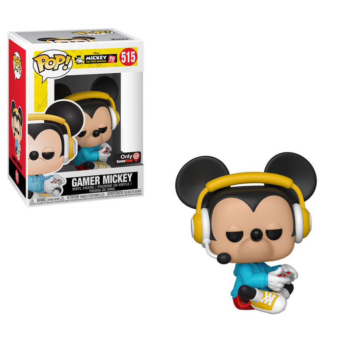 Funko POP! Mickey The True Original: Gamer Mickey [Sitting](GameStop)(Damaged Box) #515