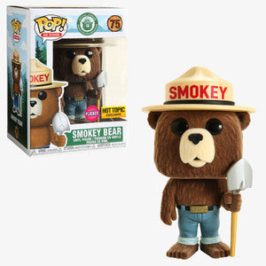 Funko POP! Ad Icons: Smokey Bear (Flocked)(Hot Topic)(Damaged Box) #75