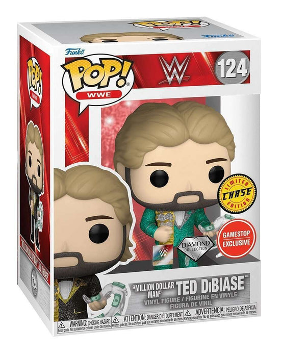 Funko POP! WWE: "Million Dollar Man" Ted DiBiase (Diamond)(CHASE)(GameStop) #124