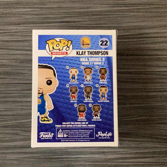 Funko POP! Sports: NBA - Klay Thompson (2016)(Damaged Box)[B] #22