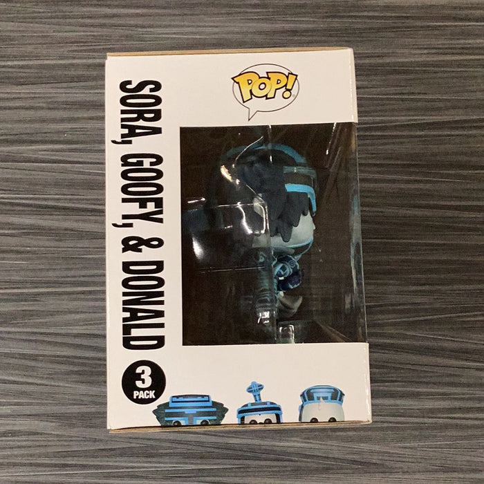 Funko POP! Disney Kingdom Hearts: Sora, Goofy, & Donald (GameStop)(GiTD)(CHASE)(Damaged Box) [3-Pack]
