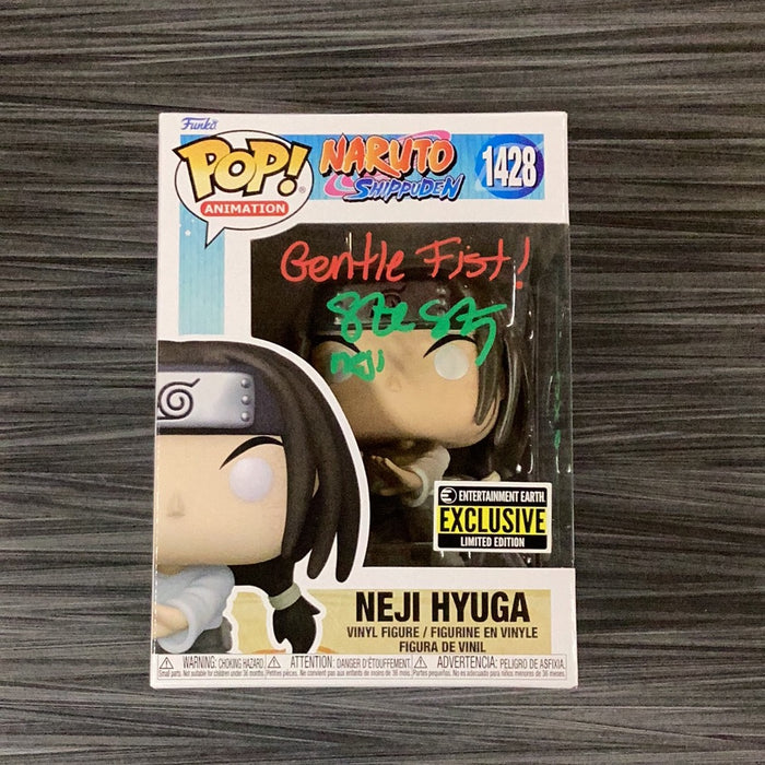 Funko POP! Animation: Naruto - Neji Hyuga (Signed/Wayne Grayson/JSA)(Entertainment Earth)[C] #1428