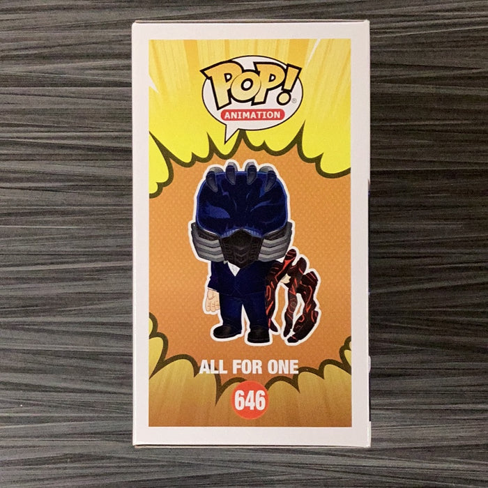 Funko POP! Animation: My Hero Academia - All For One (Big Apple Collectibles)(Signed/John Swasey/JSA)(Damaged Box) #646