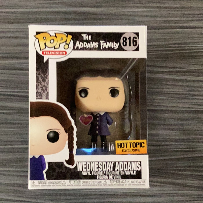 Funko POP! Television: The Addams Family - Wednesday Addams (Hot Topic)(Damaged Box) #816