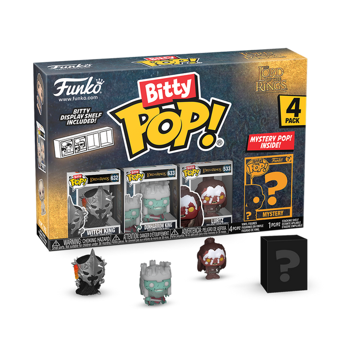 Funko Bitty POP! Movies: LOTR - Witch King / Dunharrow King / Lurtz [4-Pack]