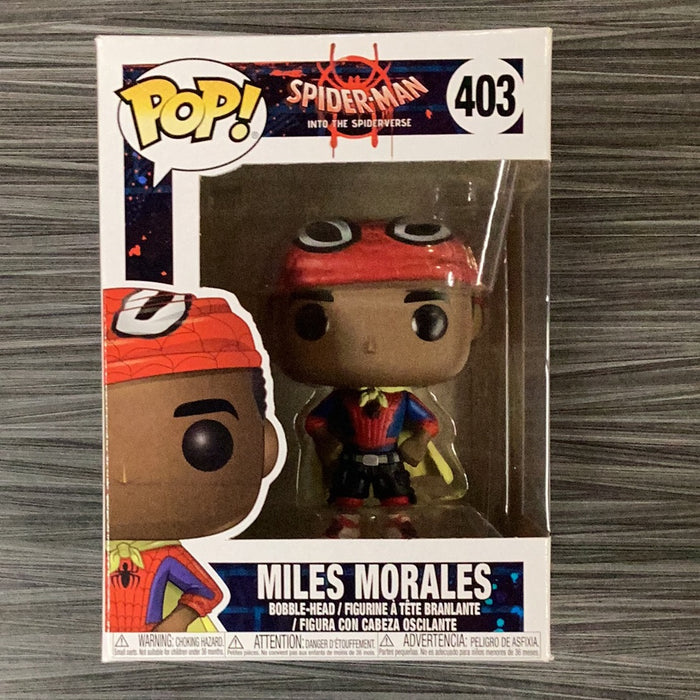 Funko POP! Spiderman Into the Spiderverse: Miles Morales (Damaged Box) #403