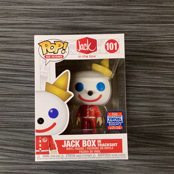 Funko POP! AD Icons: Jack In The Box - Jack Box In Tracksuit (2021 Summer Virtual Funkon)(Damaged Box)[B] #101