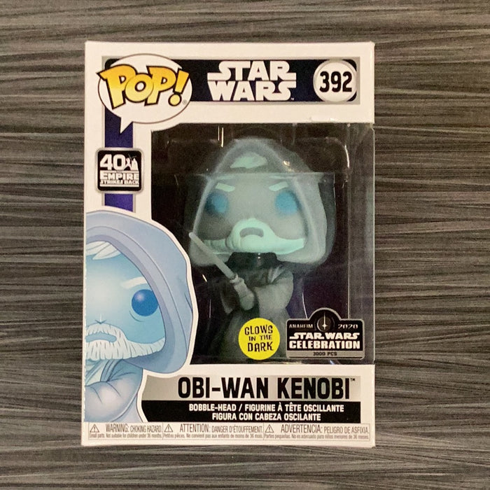 Funko POP! Star Wars: Obi-Wan Kenobi (GiTD)(2020 Anaheim Celebration)(Damaged Box)[A] #392