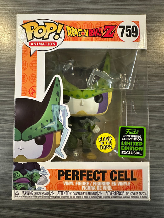 Funko POP! Animation: Dragon Ball Z - Perfect Cell (GiTD)(2020 Spring Convention)(Damaged Box)[A] #759