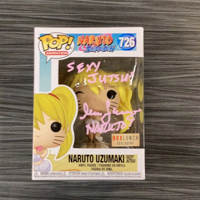 Funko POP! Animation: Naruto Shippuden - Naruto Uzumaki [Sexy Jutsu](BoxLunch)(Signed/Maile Flanagan/JSA) #726