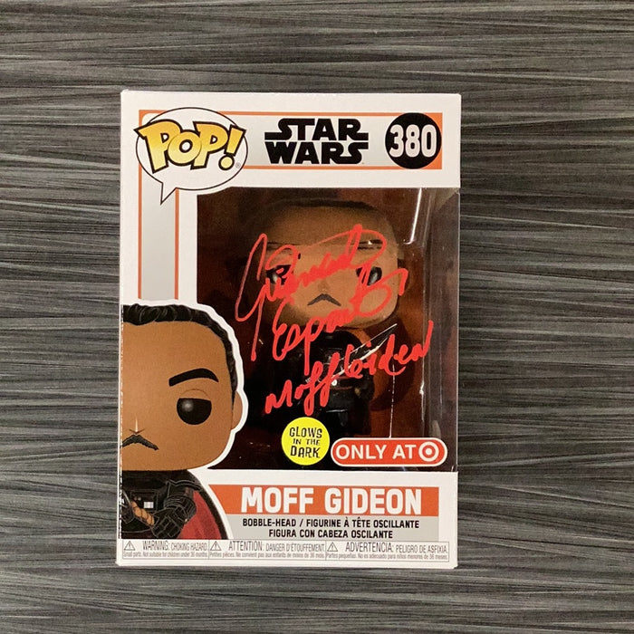 Funko POP! Star Wars: Moff Gideon (GiTD)(Target)(Signed/Giancarlo Esposito/JSA) #380