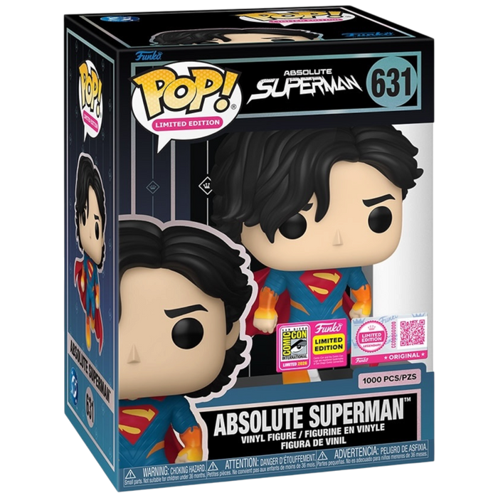 Funko POP! Limited Edition: Heroes - Absolute Superman (2026 SDCC)(Legendary 1000 PCS) #631