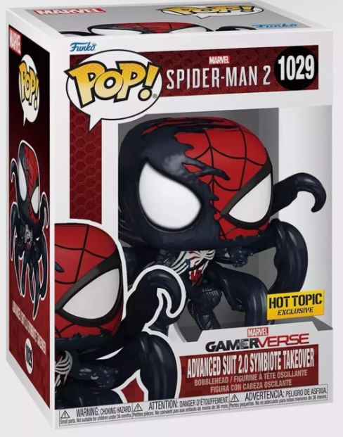 Funko POP! Marvel: Spider-Man 2 - Advanced Suit 2.0 Symbiote Takeover (Hot Topic) #1029