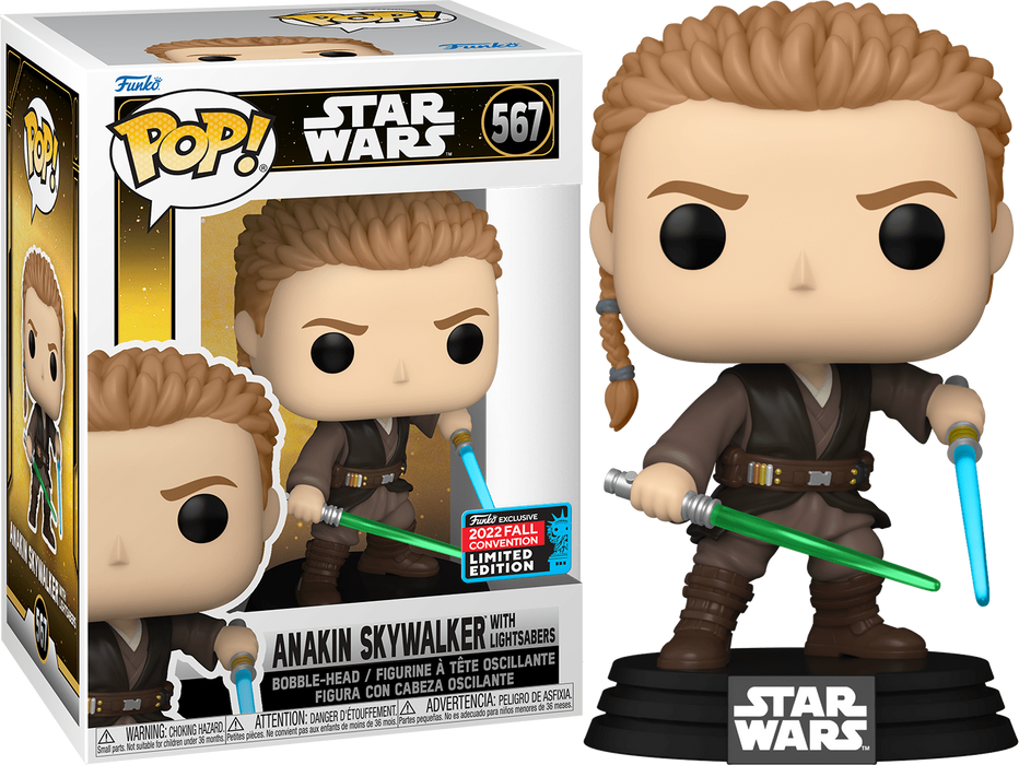 Funko POP! Star Wars : Anakin Skywalker [With Lightsabers](2022 Fall Convention)(Damaged Box) #567