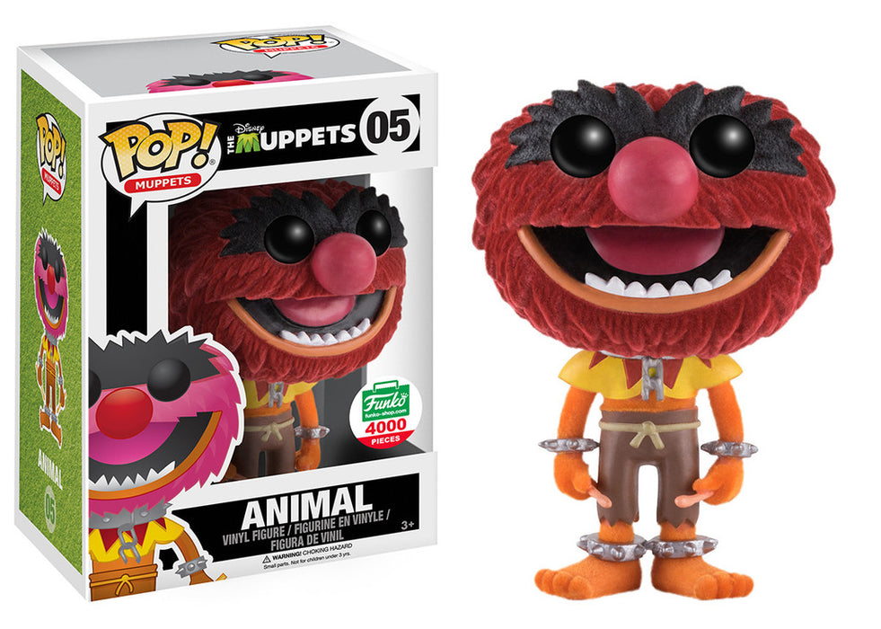 Funko POP! Muppets: The Muppets - Animal (Flocked)(Funko 4000 Pcs)(Damaged Box) [B] #05