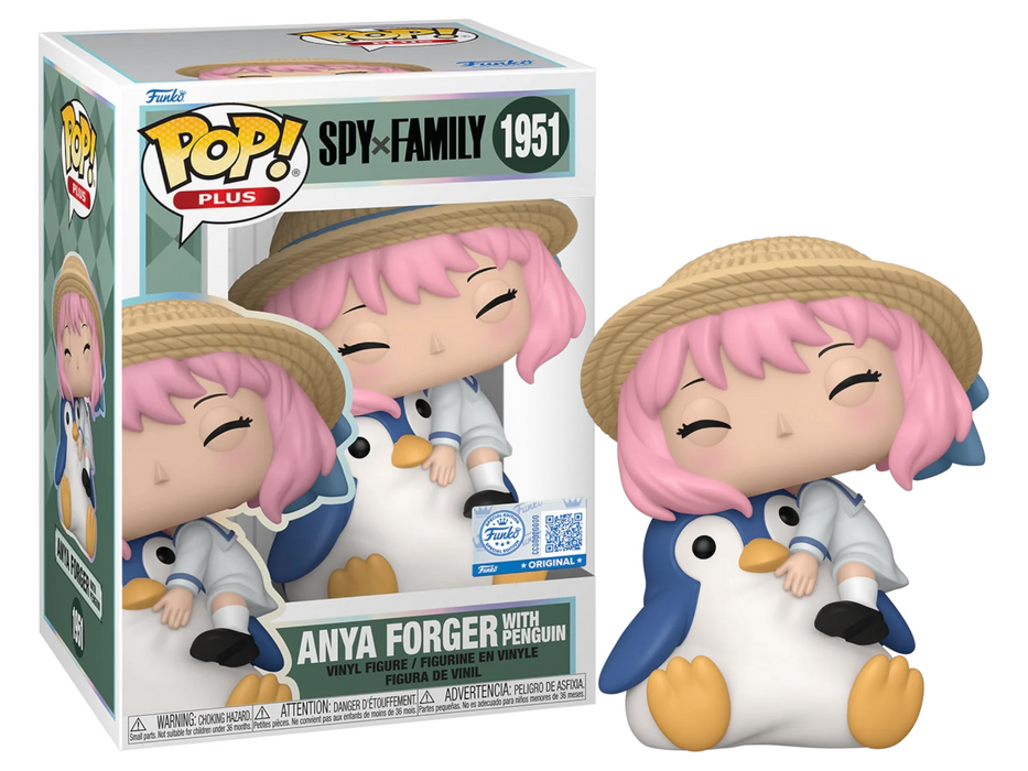 Funko POP! Plus Animation: Spy X Family - Anya Forger with Penguin (Amazon/Funko Sticker) #1951