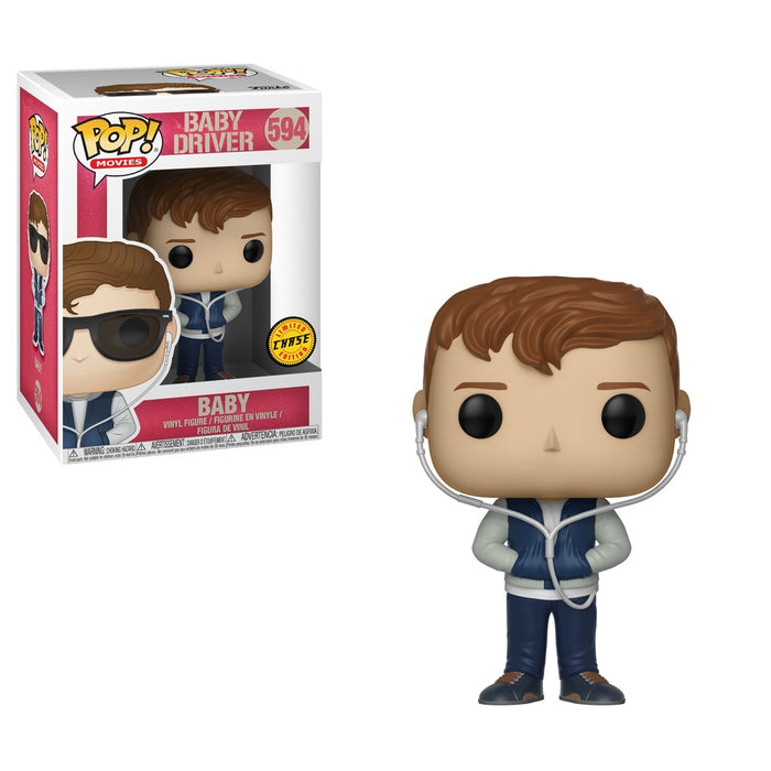 Funko POP! Movies: Baby Driver - Baby (CHASE)(Damaged Box) #594