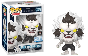Funko POP! Animation: Solo Leveling - Baek Yoonho [Silver Mane](Funko Sticker/Chalice)(Damaged Box) #2273