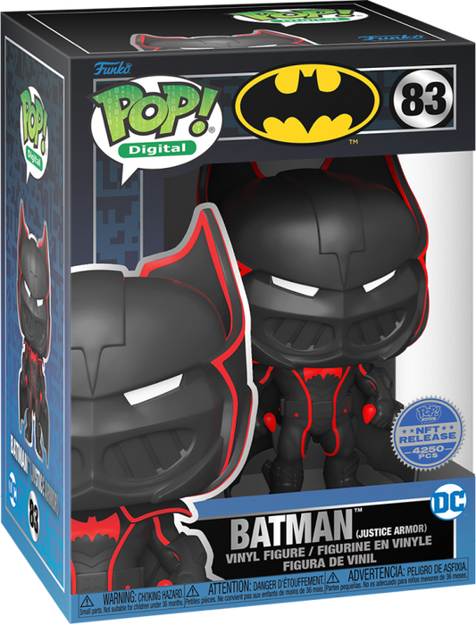 Funko POP! Digital: Batman (Justice Armor)(NFT Release)(4250 PCS)(Damaged Box) #83
