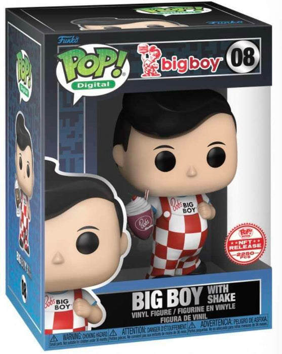 Funko POP! Digital: Big Boy - Big Boy w/ Shake (NFT Release 2250 PCS)(Upside Down Sticker)  #08
