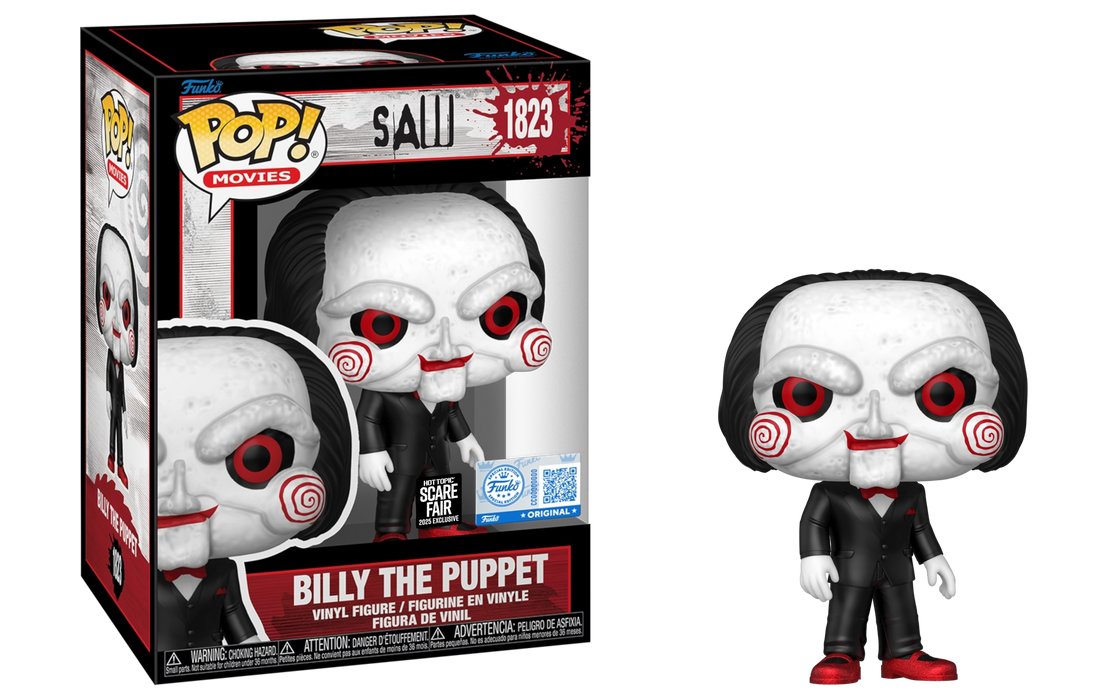 Funko POP! Movies: Saw - Billy The Puppet (Hot Topic Scare Fair 25') #1823