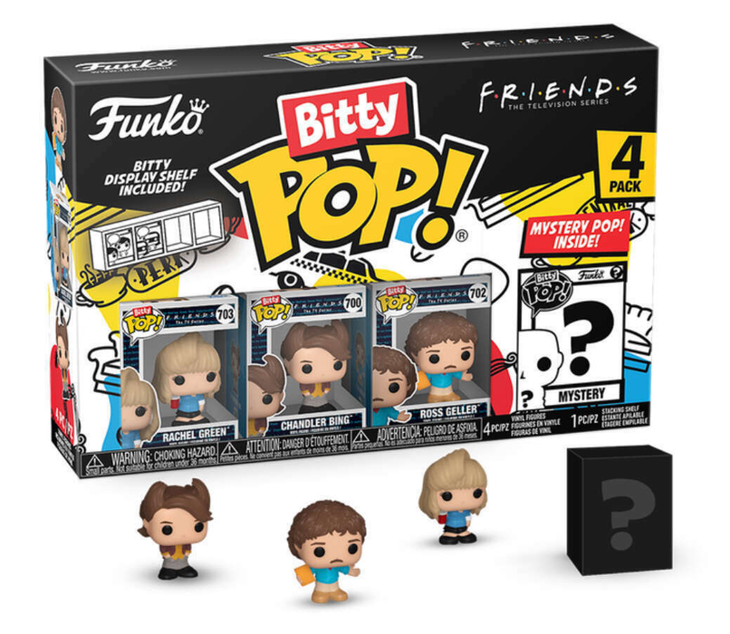 Funko Bitty POP! Television: Friends - Rachel Green/Chandler Bing/Ross Geller [4-Pack]
