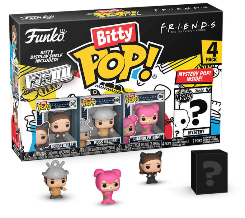 Funko Bitty POP! Television: Friends - Monica Geller/Ross Geller/Chandler Bing [4-Pack]