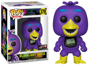 Funko POP! Games: Five Nights At Freddy's - Blacklight Chica (GameStop)(Damaged Box) #379