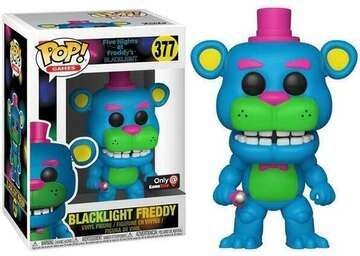 Funko POP! Games: Five Nights At Freddys Blacklight - Blacklight Freddy (GameStop)(Damaged Box) #377