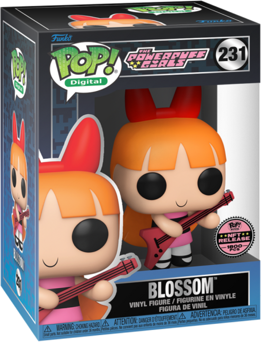 Funko POP! Digital: The Powerpuff Girls - Blossom (NFT Release)(1800PCS)(Damaged Box) #231