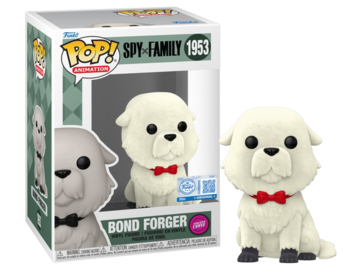 Funko POP! Animation: Spy X Family - Bond Forger (Funko Sticker/ Funko)(Flocked CHASE) #1953