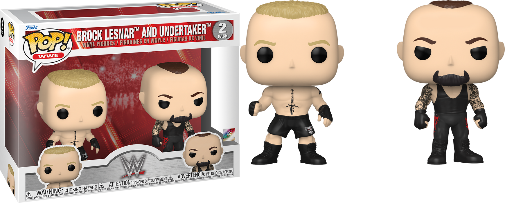 Funko POP! WWE: Brock Lesnar And Undertaker [2-Pack] (Damaged Box)