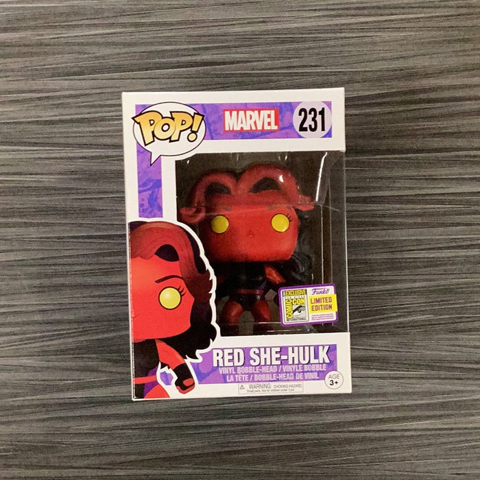 Funko POP! Marvel: Red She-Hulk (2017 SDCC)(Damaged Box) #231