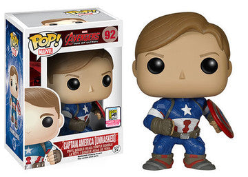 Funko POP! Marvel: Avengers Age of Ultron - Captain America [Unmasked](2015 SDCC)(Damaged Box) #92