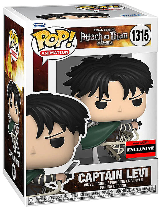 Funko POP! Animation: Attack on Titan - Captain Levi (AAA Anime)(Damaged Box) #1315