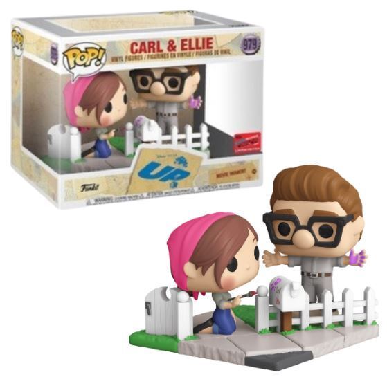 Funko POP! Disney Pixar: UP - Carl & Ellie (2020 NYCC)(Damaged Box) #979