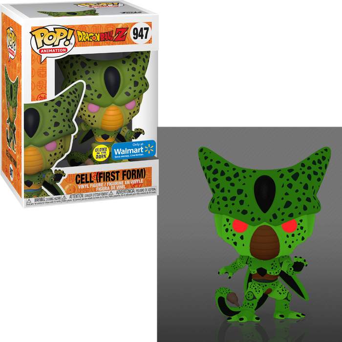 Funko POP! Animation: Dragon Ball Z - Cell [First Form](GiTD)(Walmart)(Damaged Box) #947