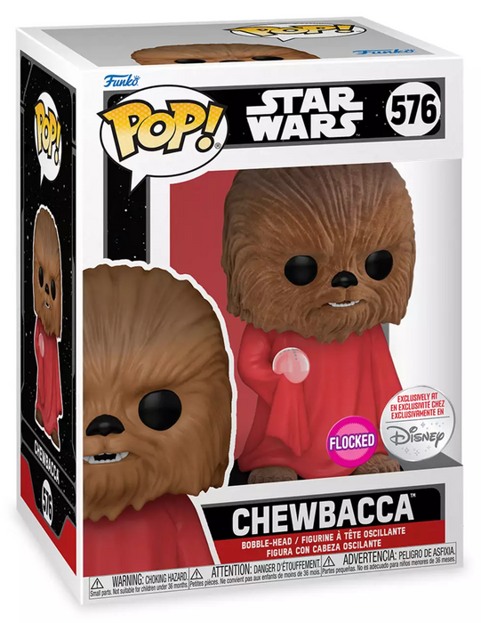 Funko POP! Star Wars: Chewbacca(Flocked)(Disney Exclusive)(Damaged Box) #576