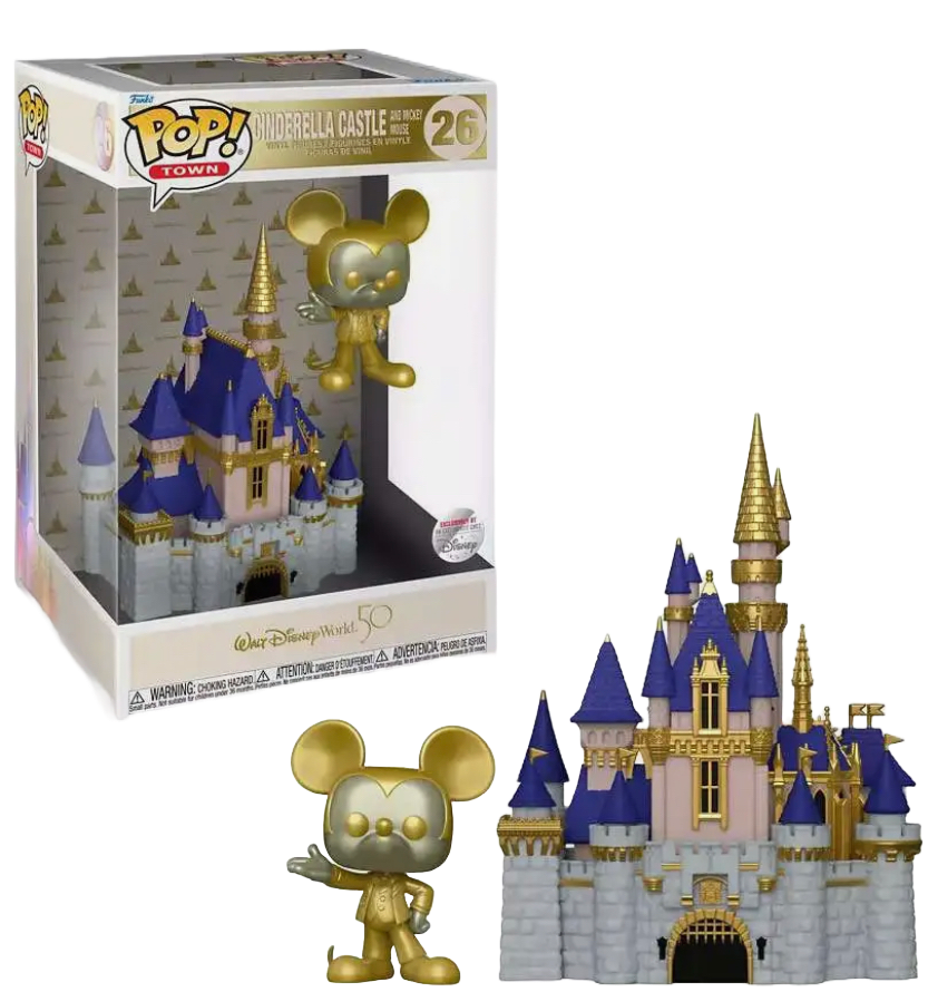 The Plug Pop POP! Cinderella Town: Mouse[ & Castle World Walt — Disney Funko - Mickey