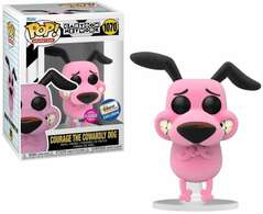 Funko POP! Animation:  Cartoon Network - Courage The Cowardly Dog (Flocked)(Gemini)#1070