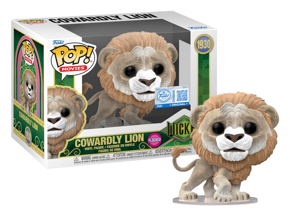 Funko POP! Movies: Wicked - Cowardly Lion (Flocked)(Target/Funko Sticker) #1930
