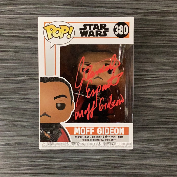 Funko POP! Star Wars: Moff Gideon (Signed/Giancarlo Esposito/JSA) #380