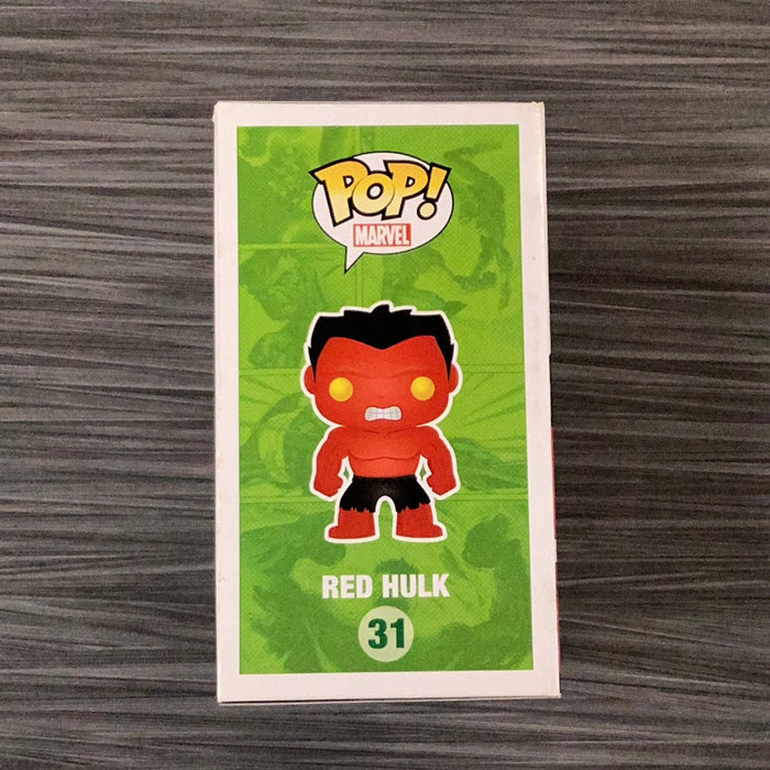 Funko POP! Marvel: Red Hulk [Metallic] (2013 SDCC/480 PCS)(Damaged Box) #31