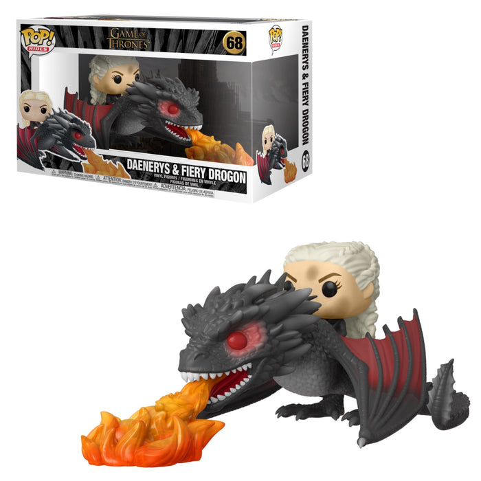 Funko POP Rides! Game Of Thrones: Daenerys & Fiery Drogon (Damaged Box) #68