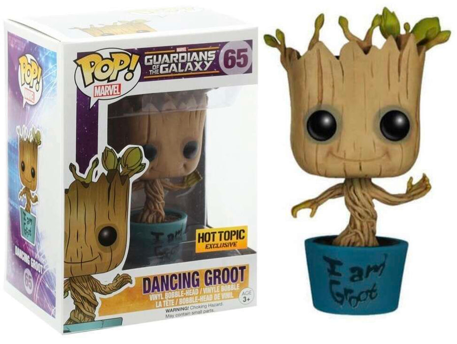 Funko POP! Guardians of The Galaxy - Dancing Groot (Hot Topic)(Damaged Box) #65