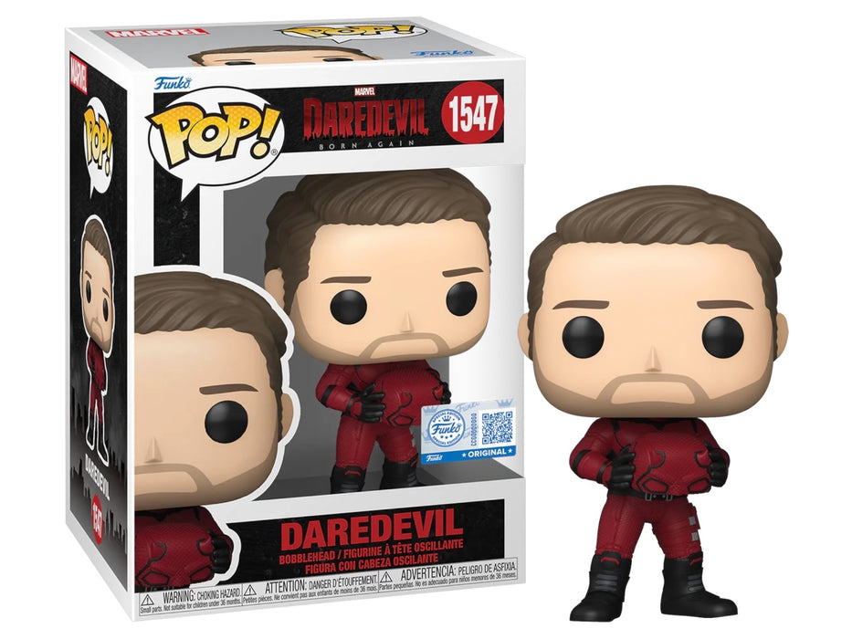 Funko POP! Marvel: Daredevil Born Again - Daredevil (Entertainment Earth/Funko Sticker) [Unmasked] #1547