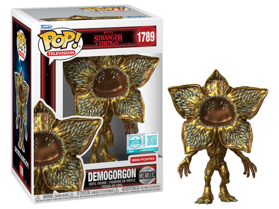 Funko POP! Television: Stranger Things - Demogorgon [Gold] (Metallic)(Walmart/Funko Supreme)(9500 PCS)(Damaged Box) #1789