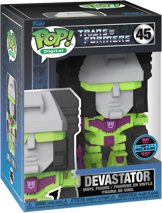 Funko POP! Digital: Transformers - Devastator (NFT Release)(1550 PCS)(Damaged Box)  #45