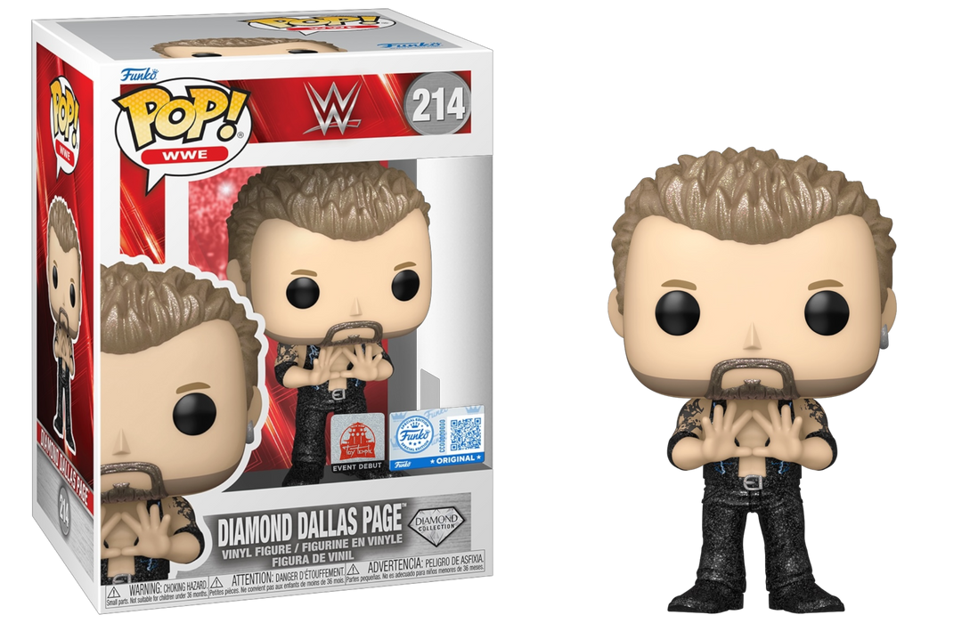 Funko POP! WWE: Diamond Dallas Page [Diamond] (Toy Temple Event Deut/Funko Sticker) #214