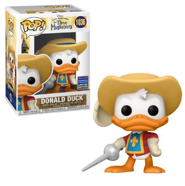 Funko POP! Disney: The Three Musketeers - Donald Duck (2021 Wonderous Convention)(Damaged Box) #1036